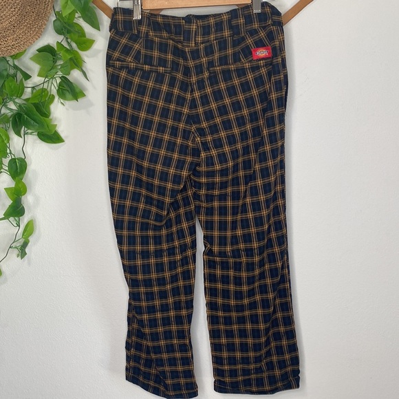 plaid dickies ankle pants juniors size 3 - Picture 5 of 12